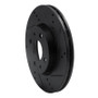 R1 09-19 Dodge Vision (Mexico) Front Right Drilled & Slotted Black Brake Rotor
