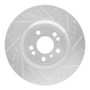 R1 12-18 Mercedes-Benz ML250 Front Right Drilled & Slotted Silver Brake Rotor