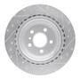R1 12-19 Mercedes-Benz GLE300D Rear Left Drilled & Slotted Silver Brake Rotor