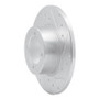 R1 67-74 Opel Manta Front Right Drilled & Slotted Silver Brake Rotor