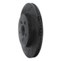 R1 19-25 Toyota Corolla (US/Canada) Front Left Drilled & Slotted Black Brake Rotor