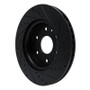 R1 23-25 Chevrolet Colorado Front Left Drilled & Slotted Black Brake Rotor