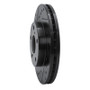 R1 92-98 Lexus SC300 Front Left Drilled & Slotted Black Brake Rotor