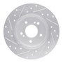 R1 96-98 Mercedes-Benz SL500 Rear Right Drilled & Slotted Silver Brake Rotor