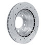 R1 84-89 Porsche 911 Rear Right Drilled & Slotted Silver Brake Rotor