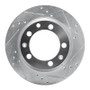 R1 77-88 Porsche 924 Rear Right Drilled & Slotted Silver Brake Rotor
