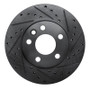 R1 96-00 Volkswagen EuroVan Front Right Drilled & Slotted Black Brake Rotor