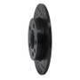 R1 01-06 Audi TT Quattro Rear Right Drilled & Slotted Black Brake Rotor