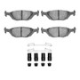 R1 86-98 Saab 900 Rear Euro Ceramic Brake Pads and Hardware Kit