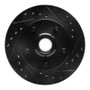 R1 98-02 Ford Ranger (USA/Canada) Front Right Drilled & Slotted Black Brake Rotor