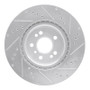 R1 12-18 Mercedes-Benz ML350 Front Left Drilled & Slotted Silver Brake Rotor