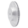 R1 04-09 Toyota Prius Front Right Drilled & Slotted Silver Brake Rotor