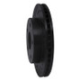 R1 91-94 Toyota Previa Front Left Drilled & Slotted Black Brake Rotor