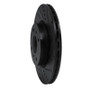 R1 04-06 Nissan Sentra Front Right Drilled & Slotted Black Brake Rotor