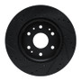 R1 23-25 Chevrolet Colorado Front Right Drilled & Slotted Black Brake Rotor