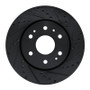 R1 23-25 Chevrolet Colorado Front Right Drilled & Slotted Black Brake Rotor