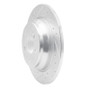 R1 03-06 Mercedes-Benz S430 Rear Left Drilled & Slotted Silver Brake Rotor