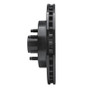 R1 87-93 Ford Mustang Front Right Drilled & Slotted Black Brake Rotor