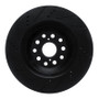 R1 07-23 Lexus LS500 Right Front Drilled & Slotted Black Brake Rotor