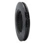 R1 07-23 Lexus LS500h Left Front Drilled & Slotted Black Brake Rotor