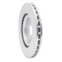 R1 08-15 Mitsubishi Lancer Front Right Drilled & Slotted Silver Brake Rotor