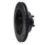 R1 68-73 Ford Mustang Front Left Drilled & Slotted Black Brake Rotor