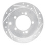 R1 94-07 Chrysler SEBRING Rear Right Drilled & Slotted Silver Brake Rotor