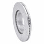 R1 03-05 Infiniti G35 Front Right Drilled & Slotted Silver Brake Rotor