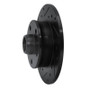 R1 92-98 Volkswagen Passat (USA/Canada) Rear Left Drilled & Slotted Black Brake Rotor