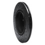 R1 93-02 Mercedes-Benz SL600 Rear Right Drilled & Slotted Black Brake Rotor