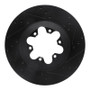 R1 09-12 Chevrolet Colorado Front Right Drilled & Slotted Black Brake Rotor
