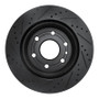 R1 07-17 Buick Enclave Front Right Drilled & Slotted Black Brake Rotor