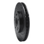 R1 90-98 Mercedes-Benz 300SL Front Right Drilled & Slotted Black Brake Rotor