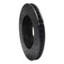 R1 90-98 Mercedes-Benz 300SL Front Right Drilled & Slotted Black Brake Rotor