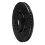 R1 13-20 Ford Fusion Front Right Drilled & Slotted Black Brake Rotor