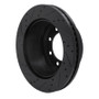 R1 11-22 Ford F-350 Super Duty 4WD Rear Right Drilled & Slotted Black Brake Rotor