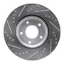 R1 07-13 Nissan Altima Front Right Drilled & Slotted Silver Brake Rotor