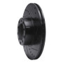 R1 72-80 Mercedes-Benz 280SEL Front Right Drilled & Slotted Black Brake Rotor