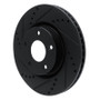 R1 10-14 Renault SAFRANE (Mexico) Front Left Drilled & Slotted Black Brake Rotor