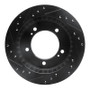 R1 91-98 Chevrolet Tracker Front Right Drilled & Slotted Black Brake Rotor
