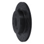 R1 03-08 Infiniti G35 Rear Left Drilled & Slotted Black Brake Rotor