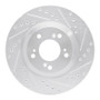 R1 00-09 Honda S2000 Front Right Drilled & Slotted Silver Brake Rotor