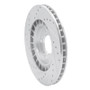 R1 00-09 Honda S2000 Front Right Drilled & Slotted Silver Brake Rotor