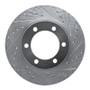 R1 95-04 Toyota 4Runner Front Right Drilled & Slotted Silver Brake Rotor