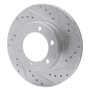 R1 95-04 Toyota 4Runner Front Right Drilled & Slotted Silver Brake Rotor