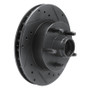 R1 95-97 Ford Ranger (USA/Canada) Front Right Drilled & Slotted Black Brake Rotor