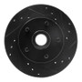 R1 95-97 Ford Ranger (USA/Canada) Front Right Drilled & Slotted Black Brake Rotor