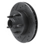 R1 95-97 Ford Ranger (USA/Canada) Front Left Drilled & Slotted Black Brake Rotor