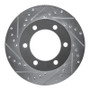 R1 95-04 Toyota 4Runner Front Left Drilled & Slotted Silver Brake Rotor