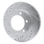R1 95-04 Toyota 4Runner Front Left Drilled & Slotted Silver Brake Rotor